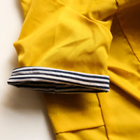 Klassischer britischer Hunde-Regenmantel / -Jacke, wasser- und winddicht – Gelb